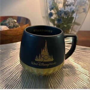 Starbucks Black and Gold 50th Anniversary Disney Mug Elegant Dining Collection